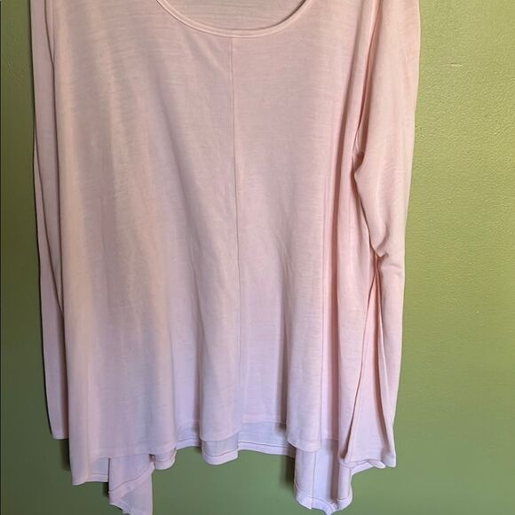 Fresh Produce Women's Pink Long Sleeve Top sharkbite hanky hem size Md/lg - Picture 7 of 9